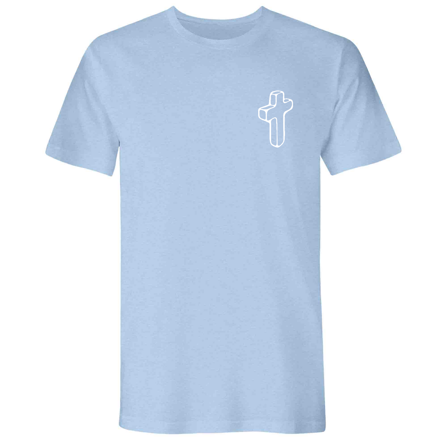 Mens Small Heather Columbia Blue Style_T-Shirt