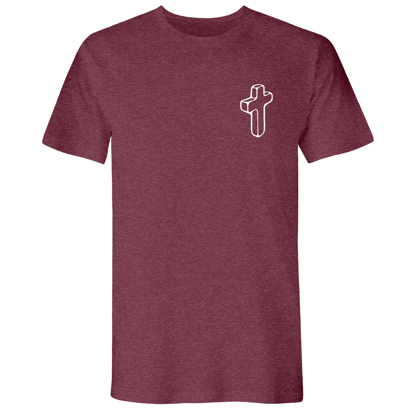 Mens Small Heather Maroon Style_T-Shirt