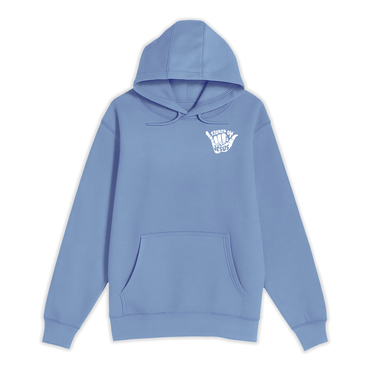 Unisex Small Colony Blue Pullover Hooded Sweatshirt