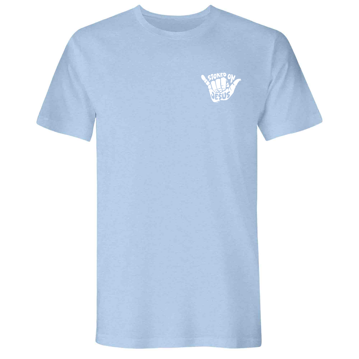 Mens Small Heather Columbia Blue Style_T-Shirt