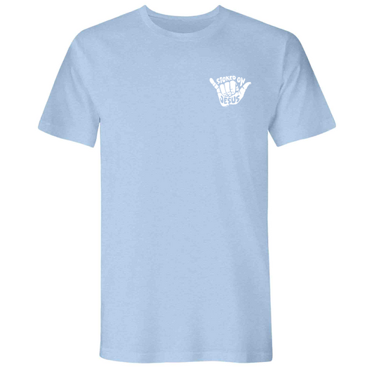 Mens Small Heather Columbia Blue Style_T-Shirt