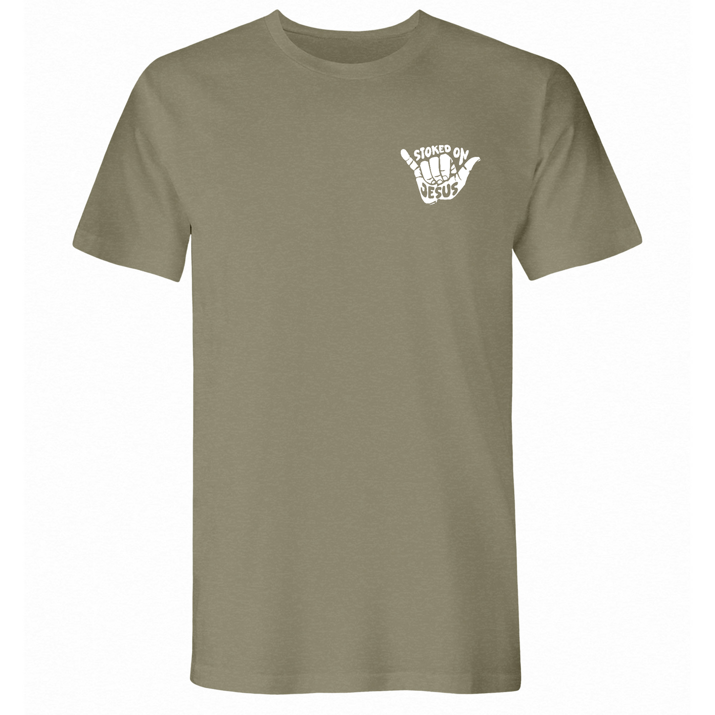 Mens Small Light Olive Style_T-Shirt