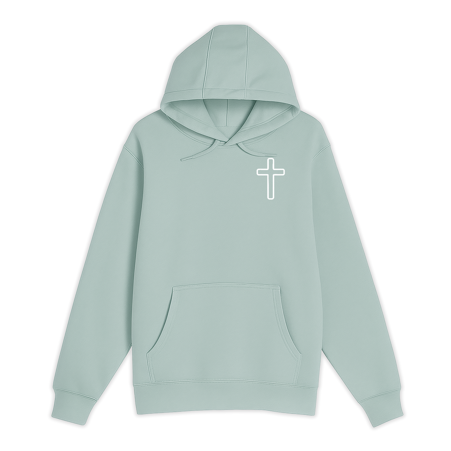 Unisex Small Green Pullover Hooded Sweatshirt