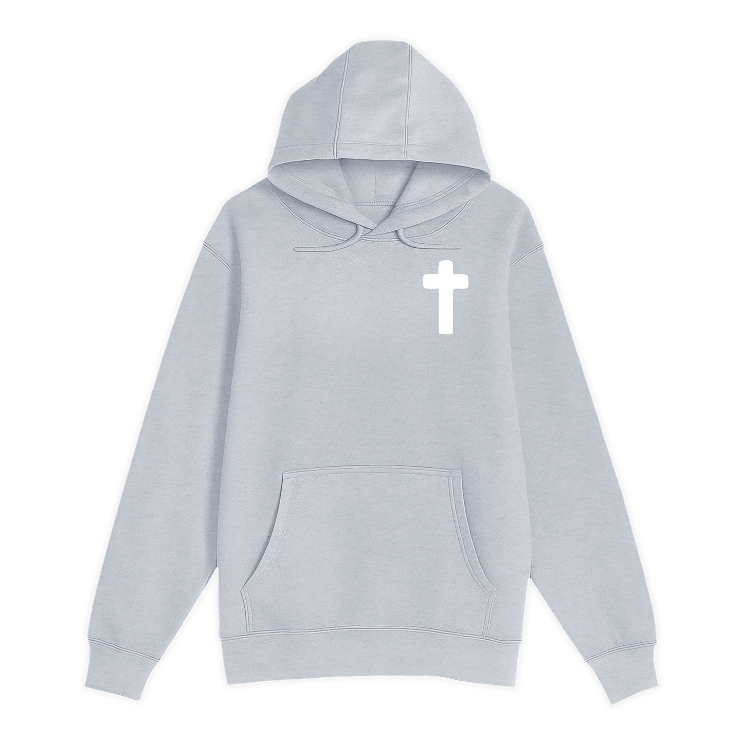 Unisex Small Heather Gray Pullover Hooded Sweatshirt
