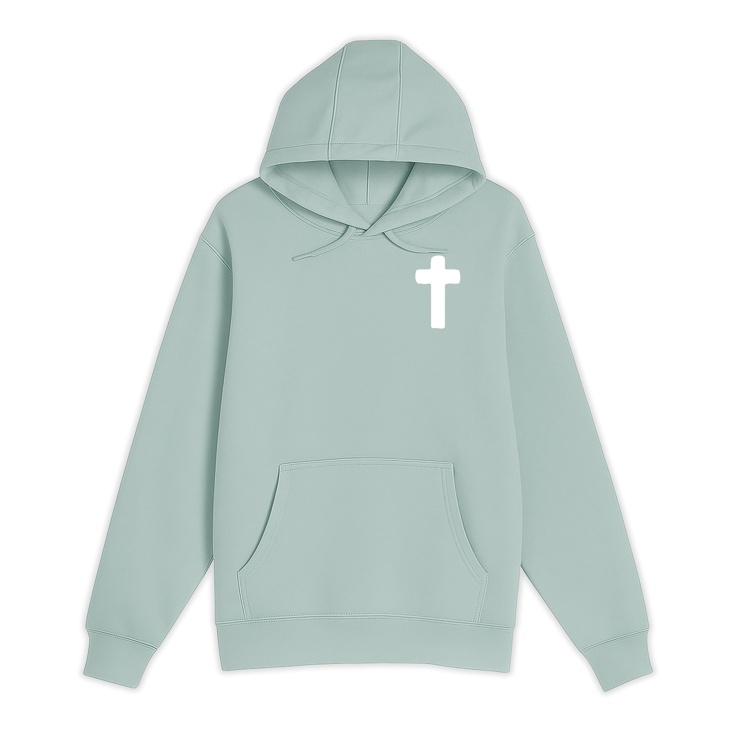 Unisex Small Green Pullover Hooded Sweatshirt