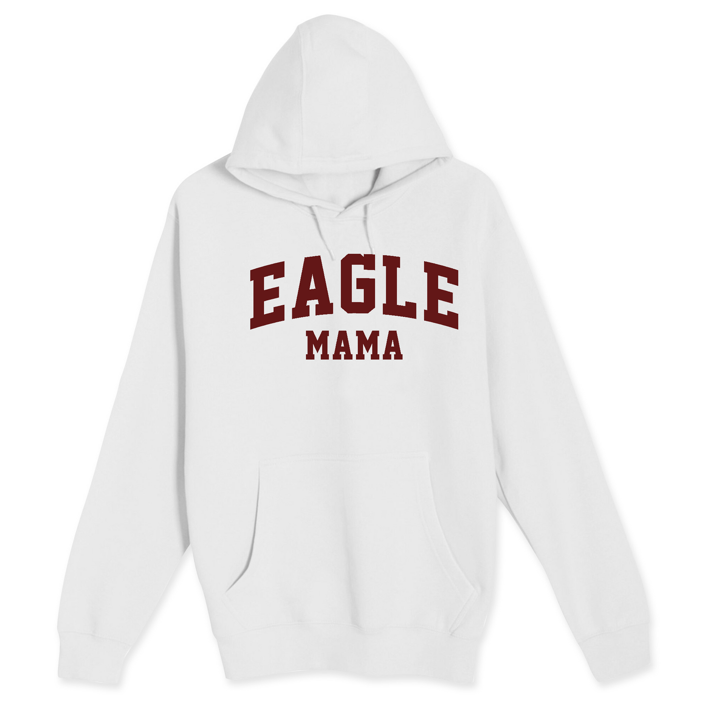 Unisex Small White Pullover Hooded Sweatshirt