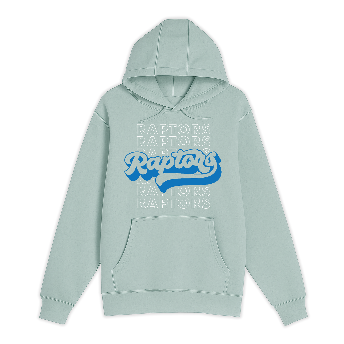 Unisex Small SEA FOAM Pullover Hooded Sweatshirt