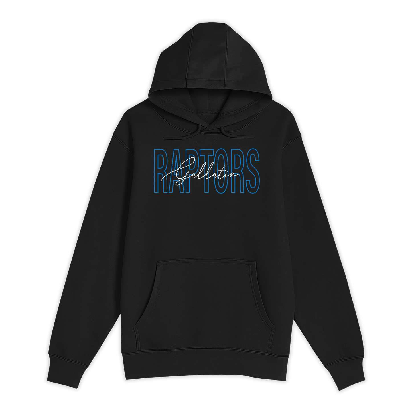 Unisex Small Black Pullover Hooded Sweatshirt