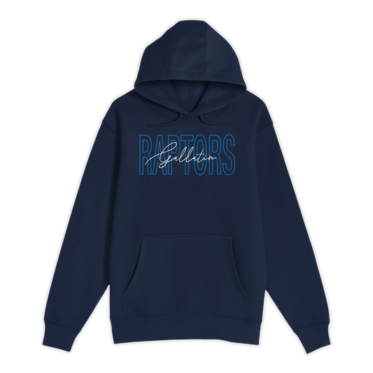 Unisex Small Navy Pullover Hooded Sweatshirt