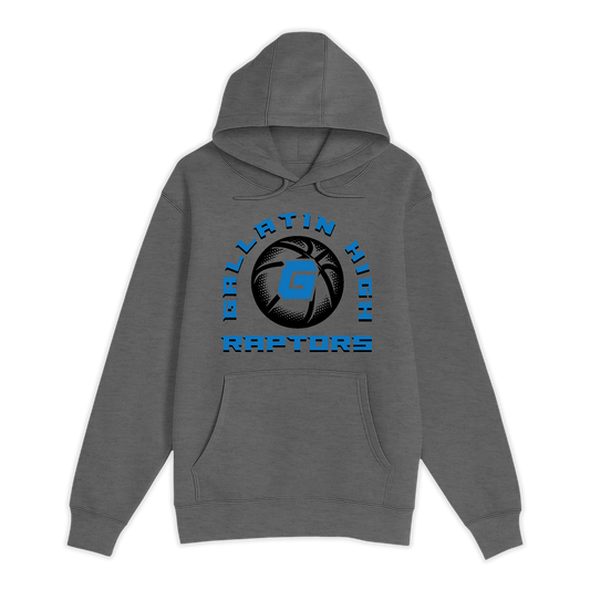 Unisex Small Charcoal Heather Pullover Hooded Sweatshirt