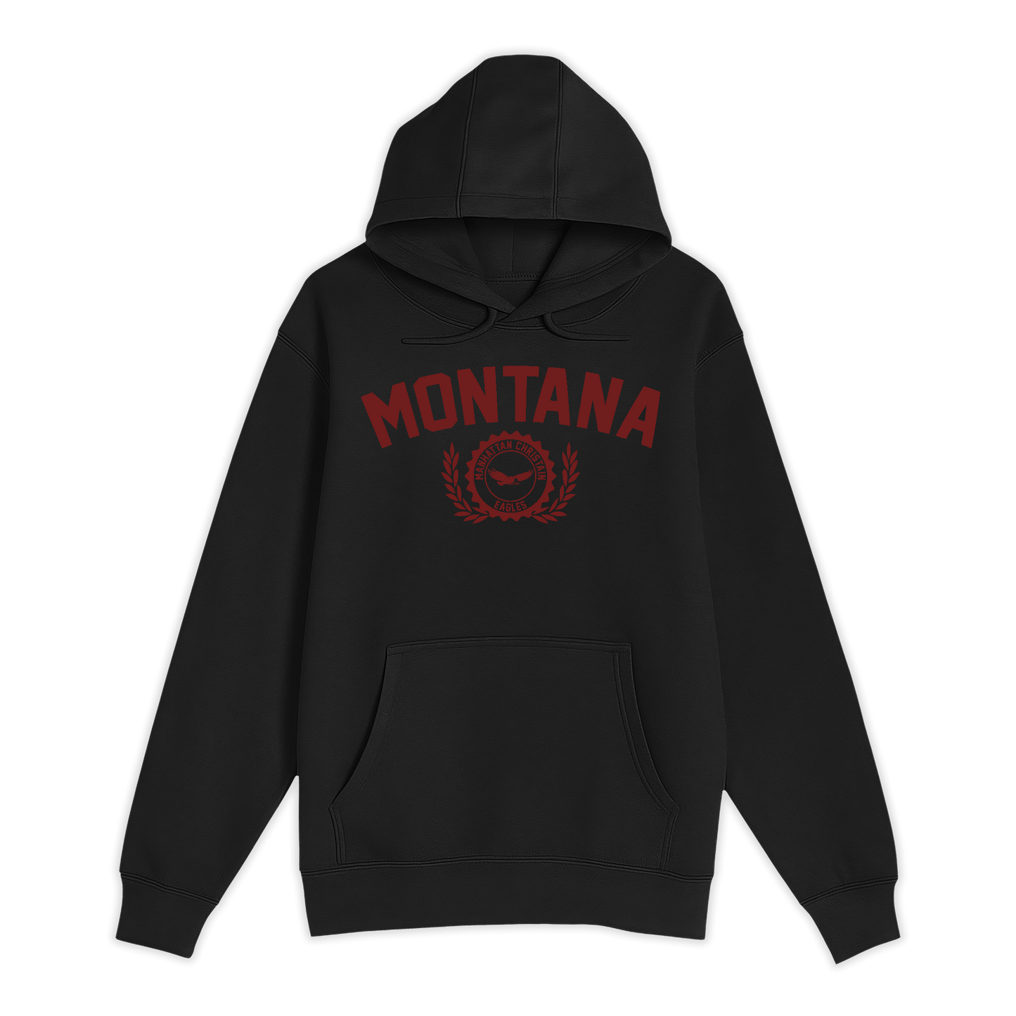 Unisex Small Black Pullover Hooded Sweatshirt