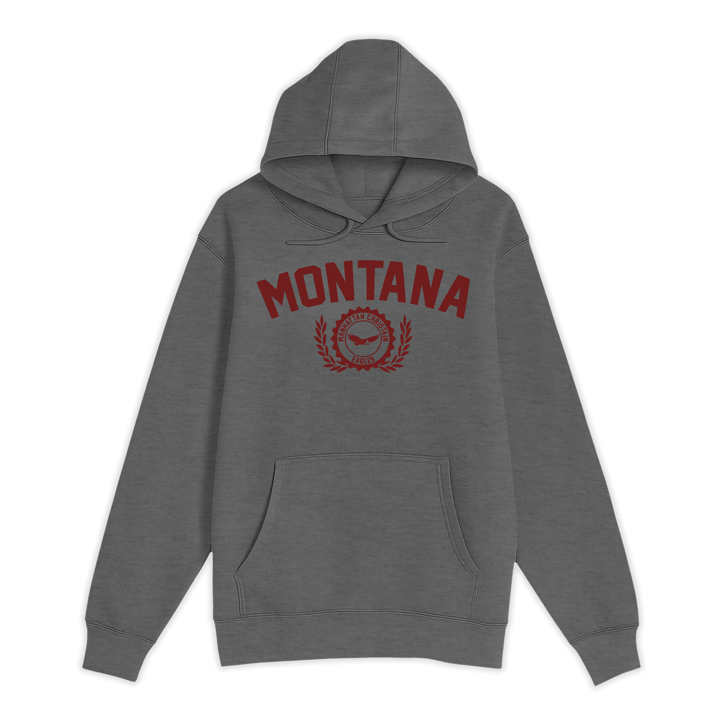 Unisex Small Charcoal Heather Pullover Hooded Sweatshirt