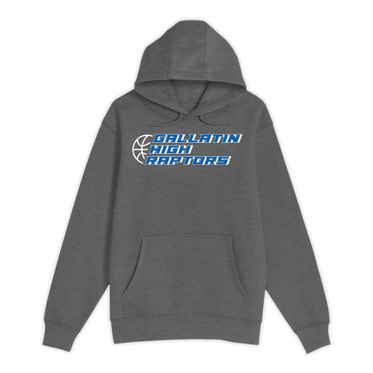 Unisex Small Charcoal Heather Pullover Hooded Sweatshirt