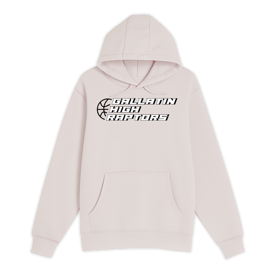 Unisex Small Light Pink Pullover Hooded Sweatshirt