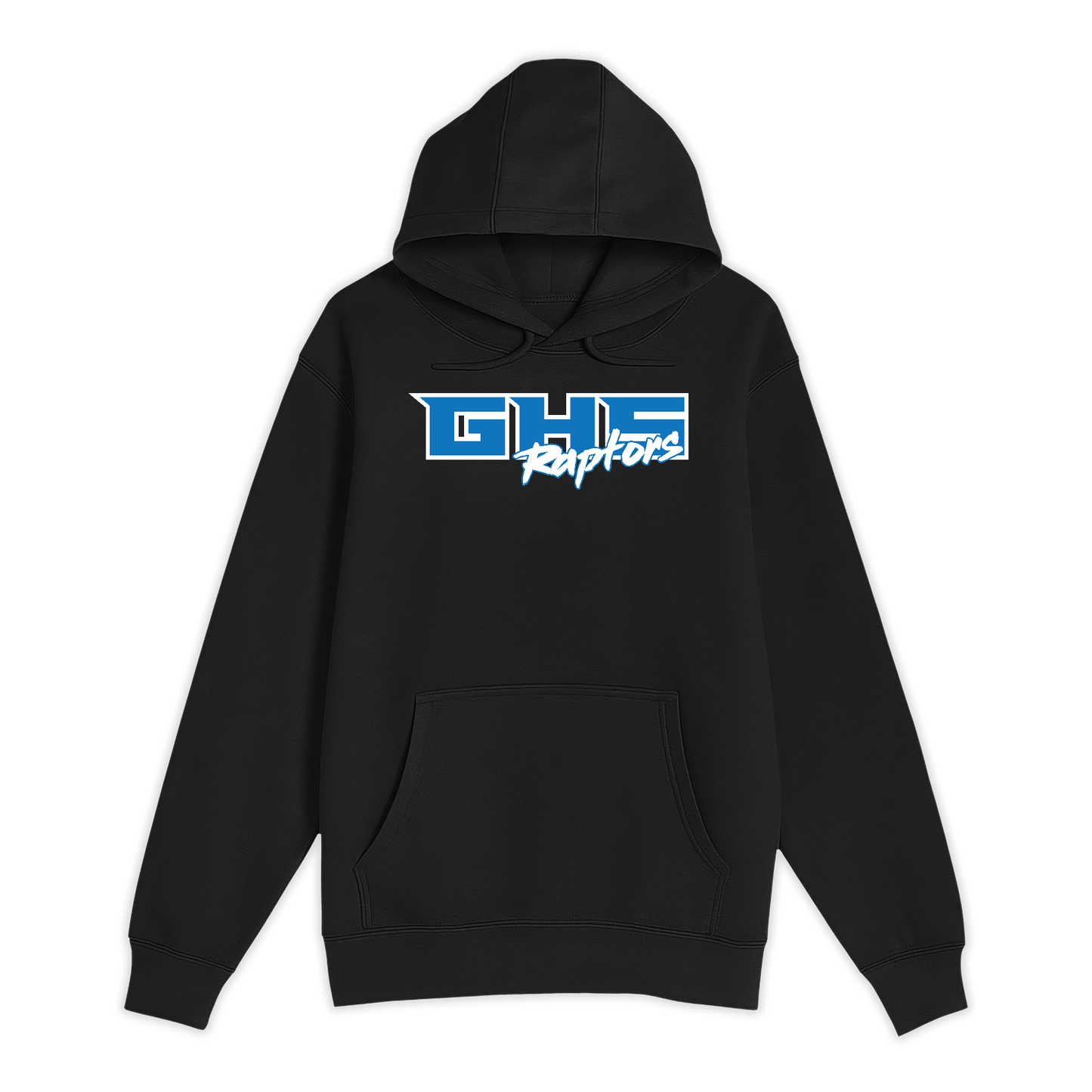 Unisex Small Black Pullover Hooded Sweatshirt