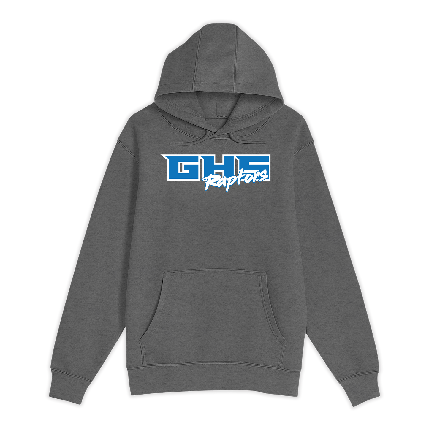 Unisex Small Charcoal Heather Pullover Hooded Sweatshirt