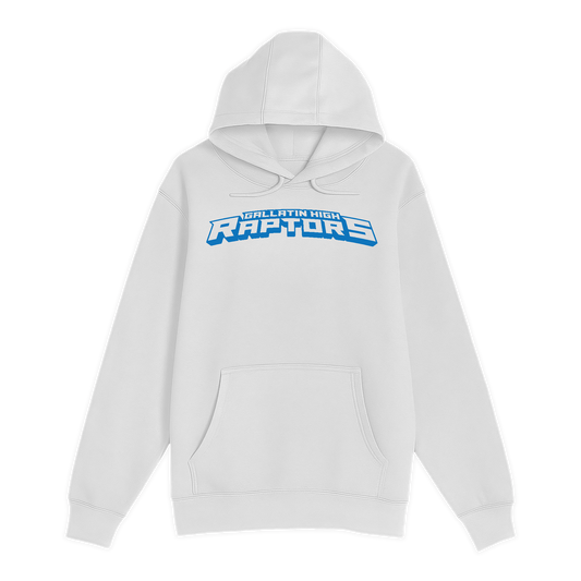 Unisex Small White Pullover Hooded Sweatshirt