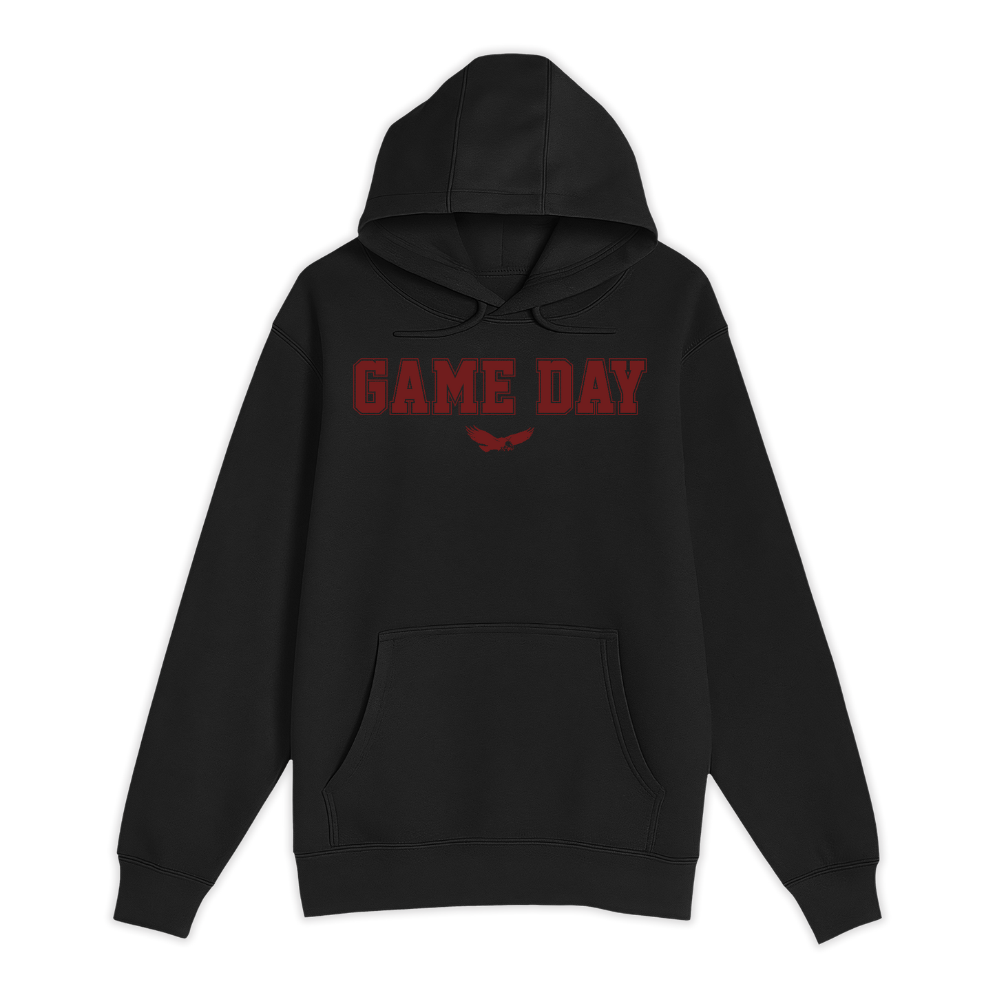 Unisex Small Black Pullover Hooded Sweatshirt