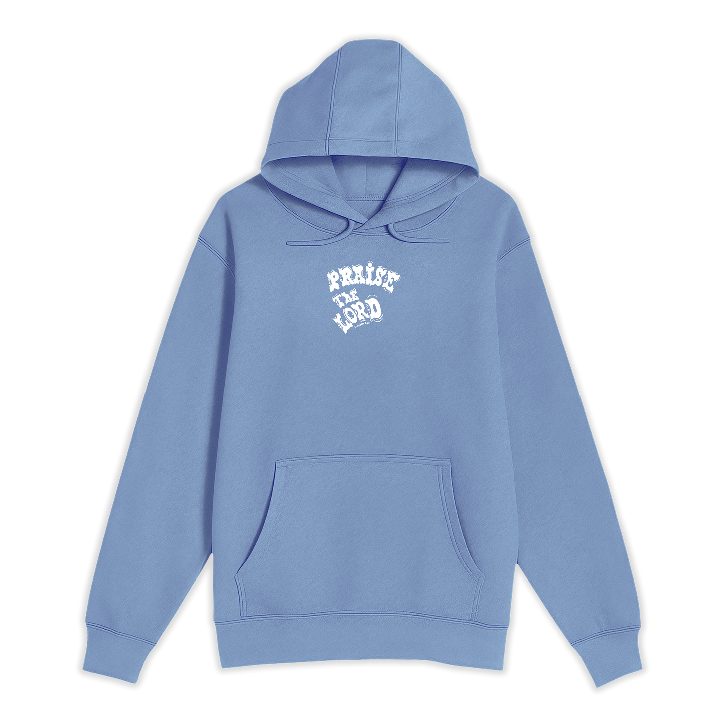 Unisex Small Colony Blue Pullover Hooded Sweatshirt