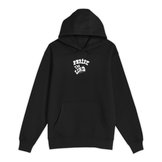 Unisex Small Black Pullover Hooded Sweatshirt
