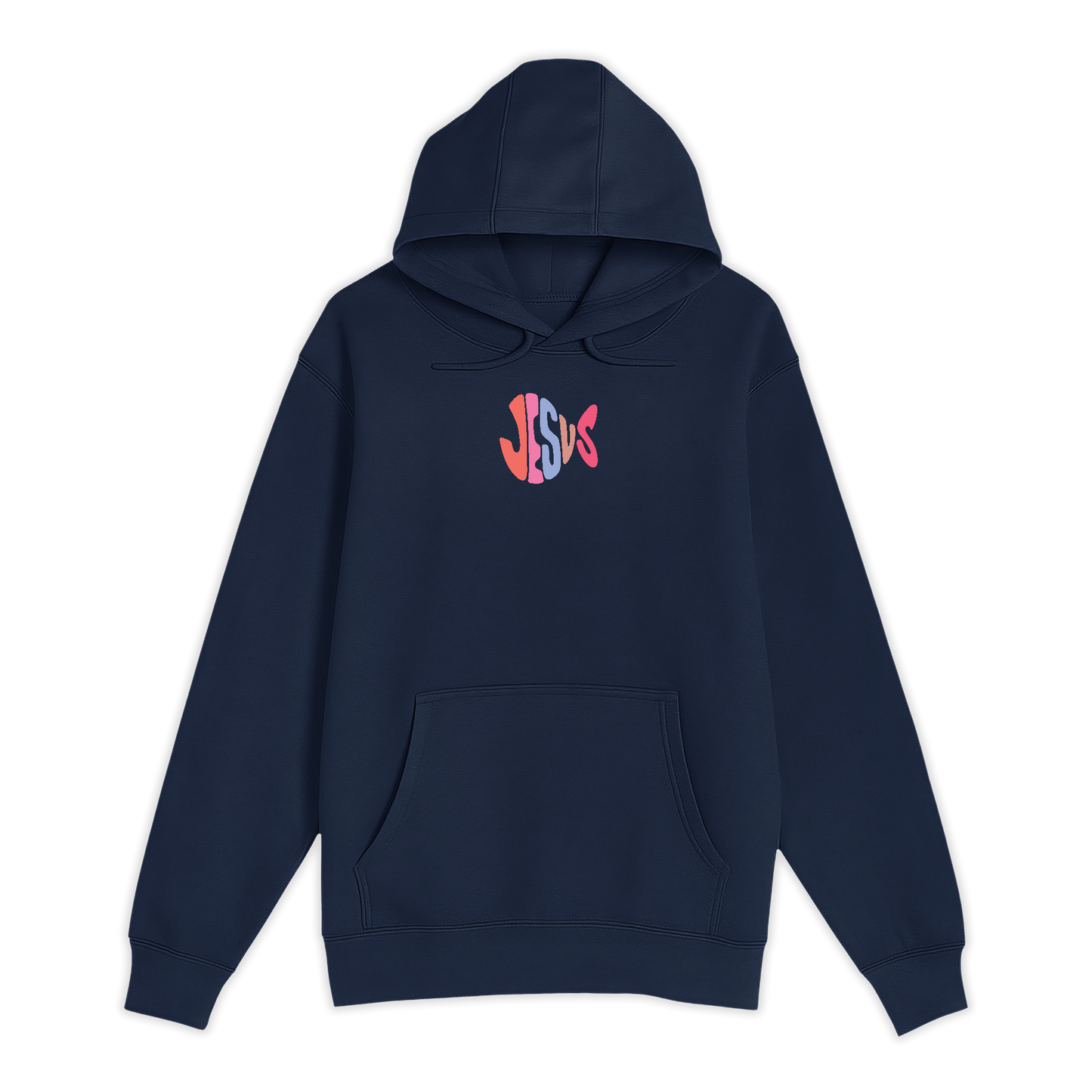 Unisex Small Navy Pullover Hooded Sweatshirt