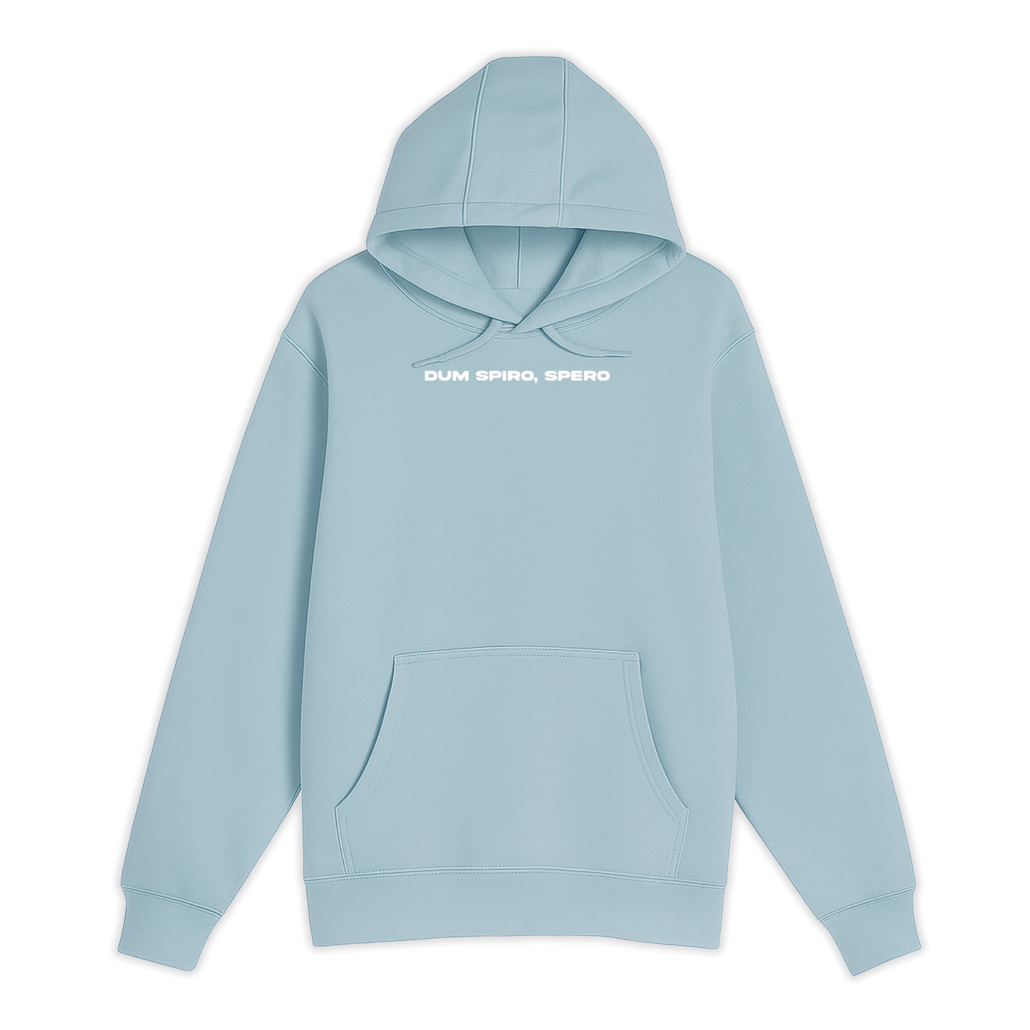 Unisex Small Blue Mist Pullover Hooded Sweatshirt