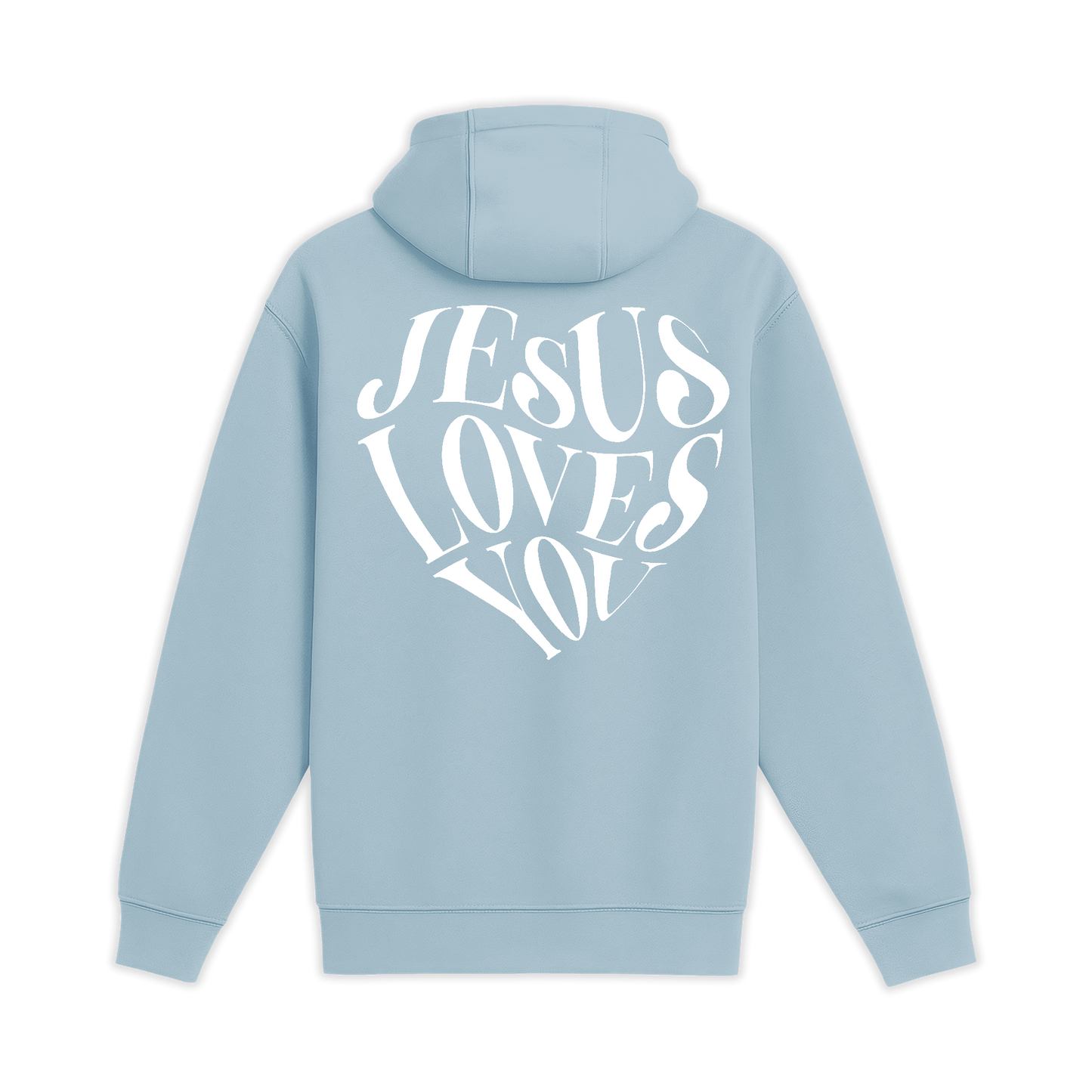 Unisex Medium Blue Mist Pullover Hooded Sweatshirt