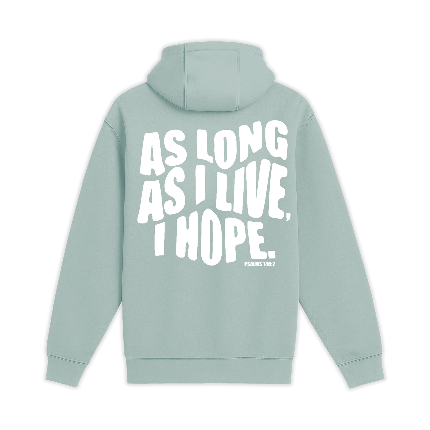 Unisex Medium Green Pullover Hooded Sweatshirt