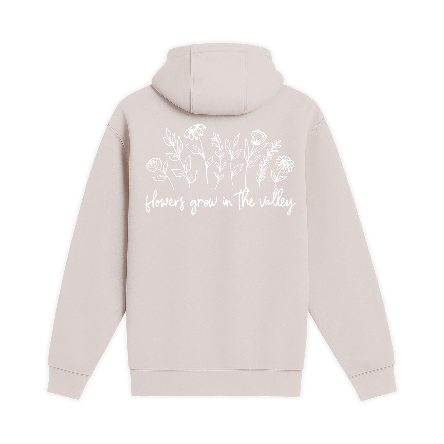 Unisex Medium Light Pink Pullover Hooded Sweatshirt