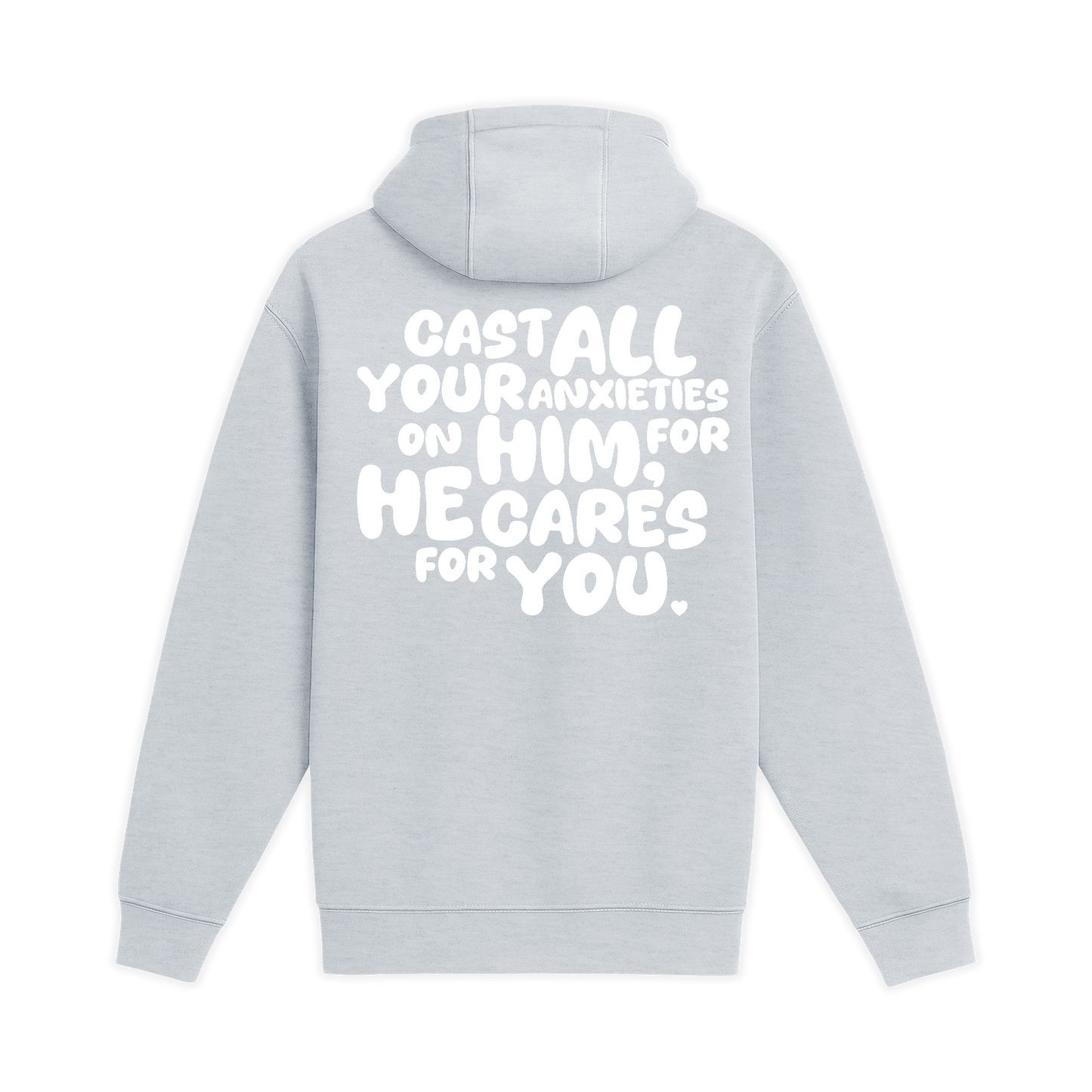 Unisex Medium Heather Gray Pullover Hooded Sweatshirt