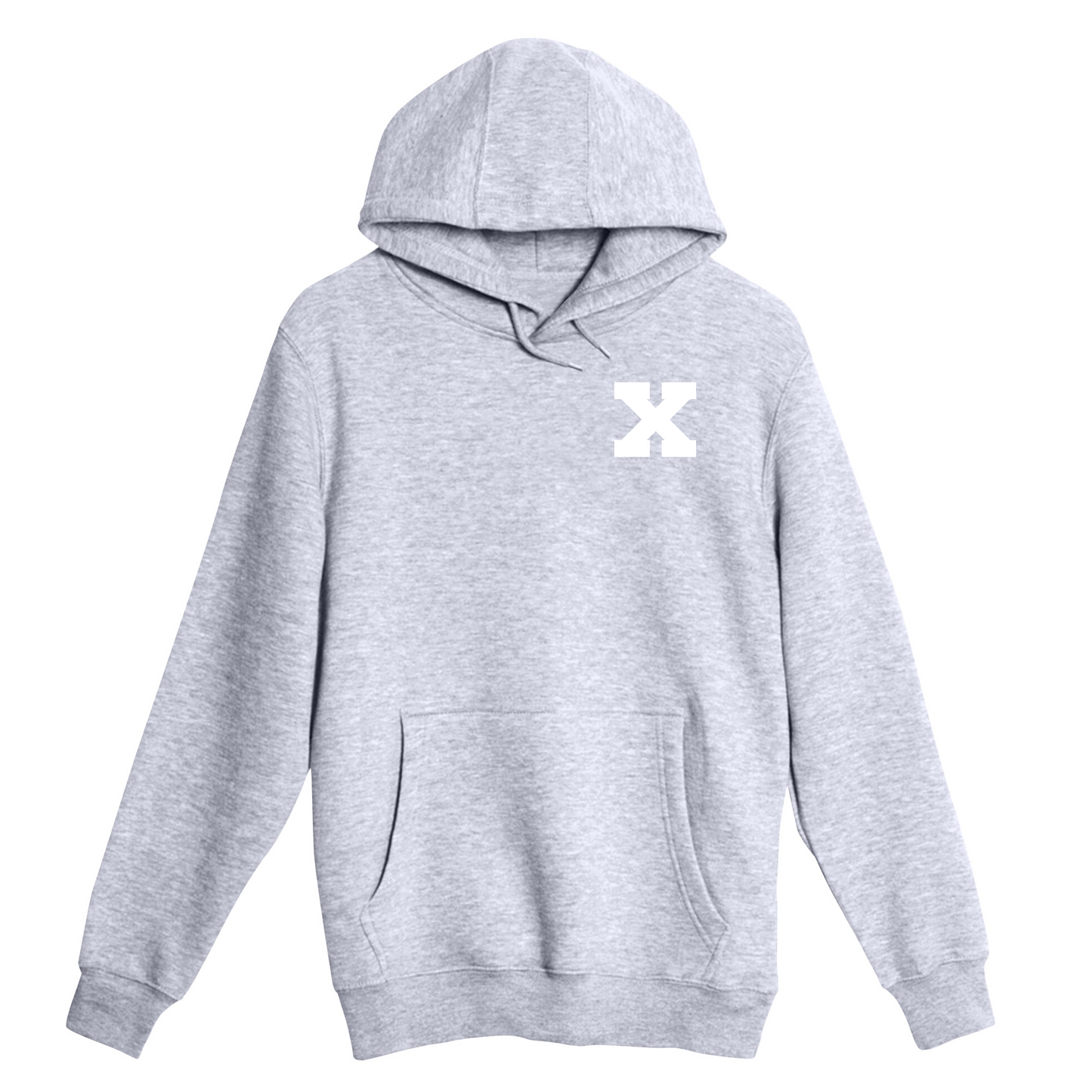 Unisex Small Heather Gray Pullover Hooded Sweatshirt