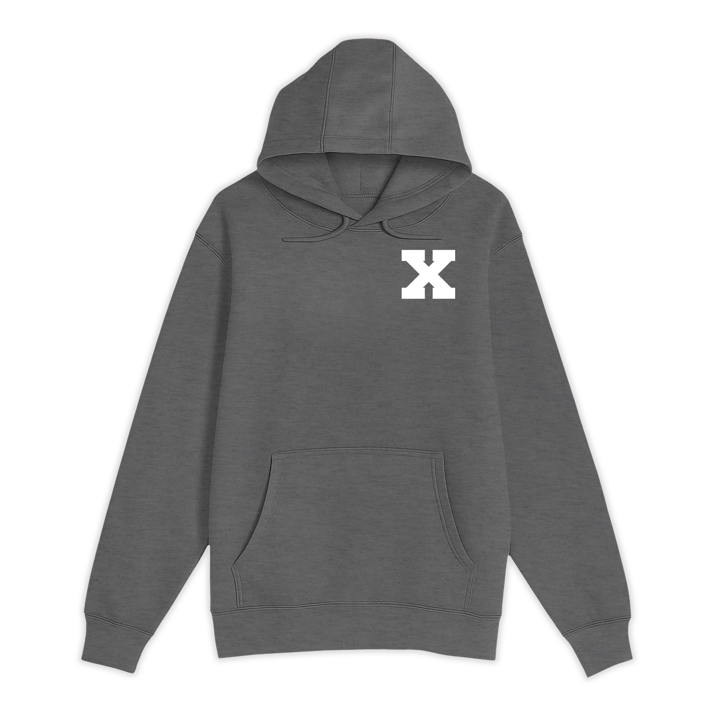Unisex Small Charcoal Heather Pullover Hooded Sweatshirt