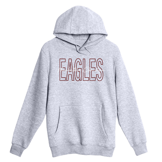 Unisex Small Heather Gray Pullover Hooded Sweatshirt