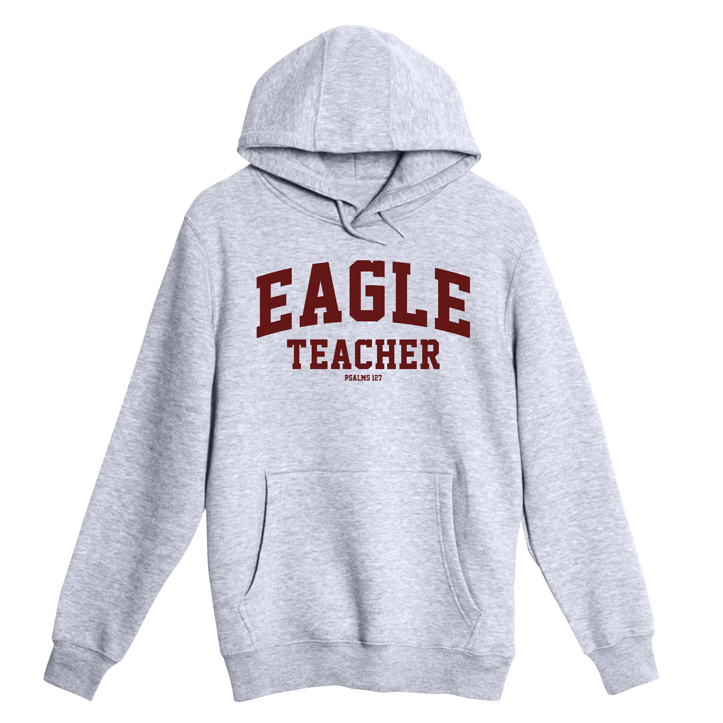 Unisex Small Heather Gray Pullover Hooded Sweatshirt