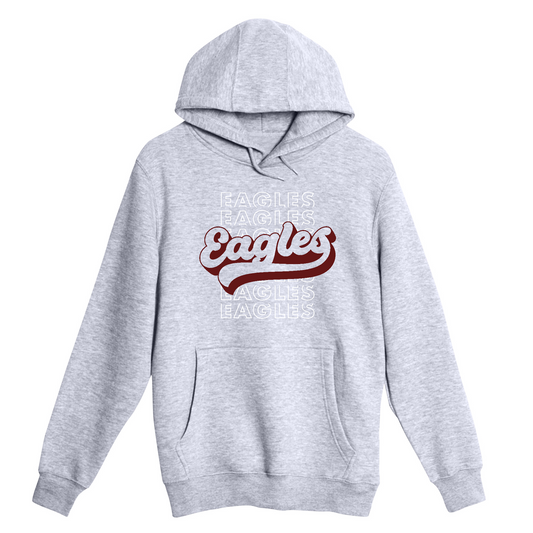 Unisex Small Heather Gray Pullover Hooded Sweatshirt