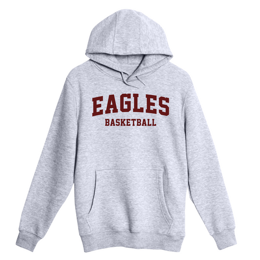 Unisex Small Heather Gray Pullover Hooded Sweatshirt