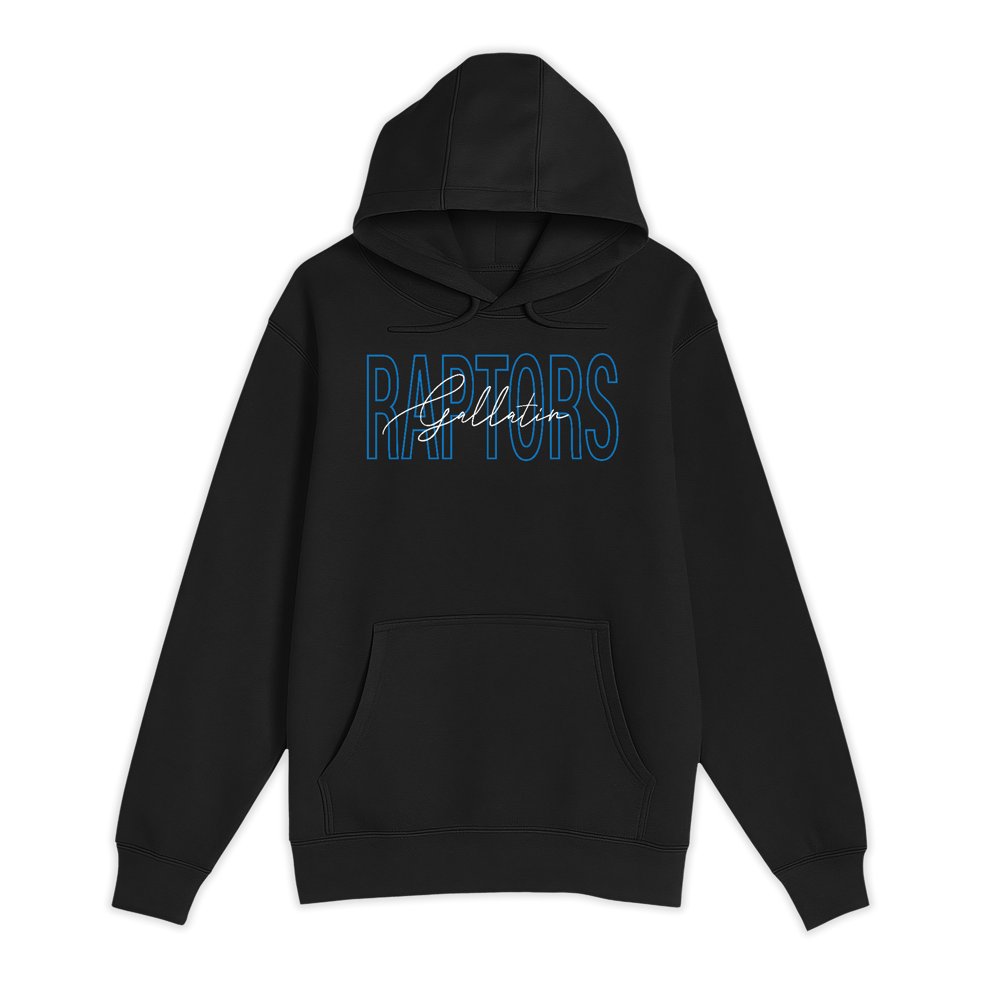 Unisex Small Black Pullover Hooded Sweatshirt