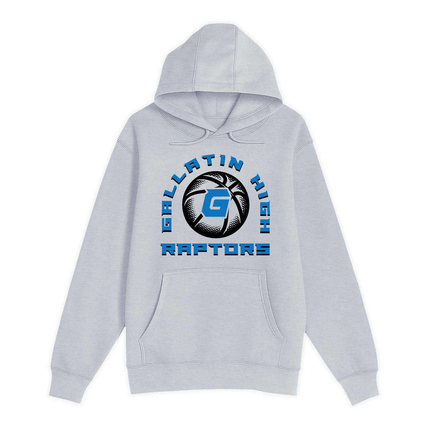Unisex Small Heather Gray Pullover Hooded Sweatshirt