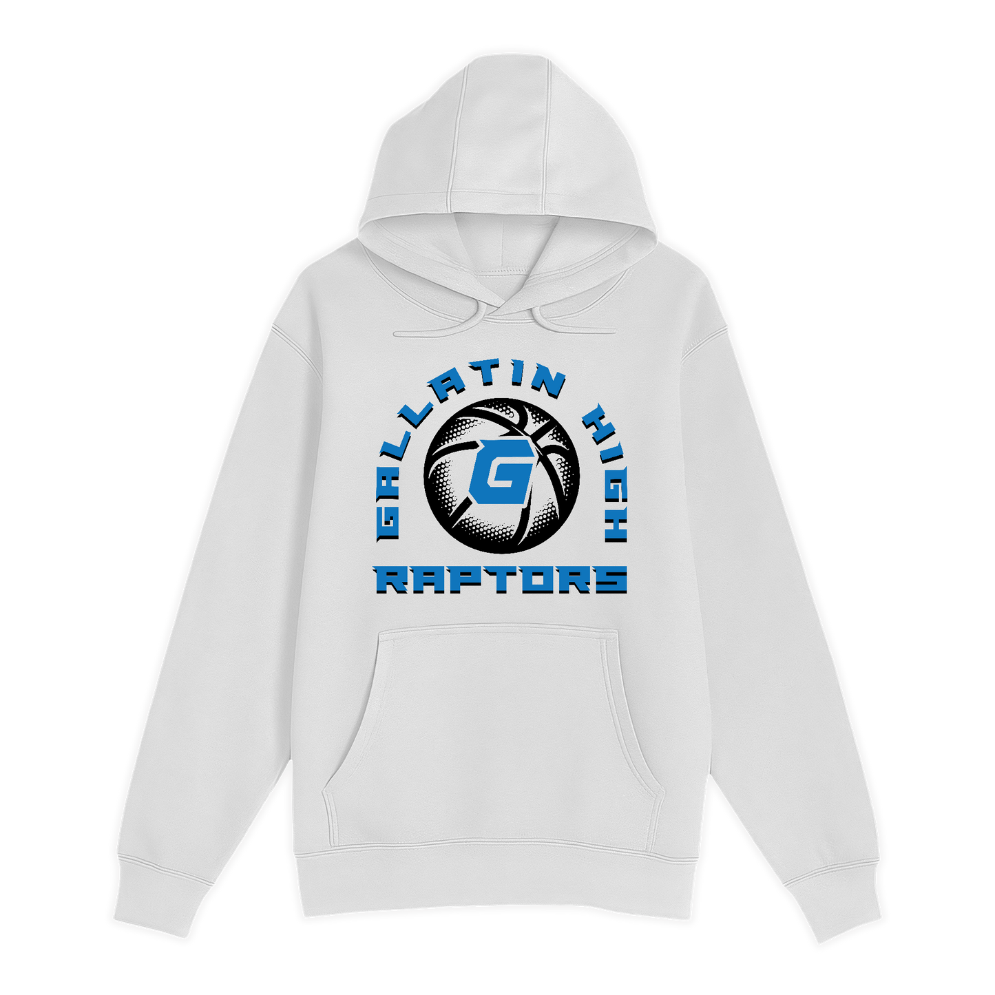 Unisex Small White Pullover Hooded Sweatshirt