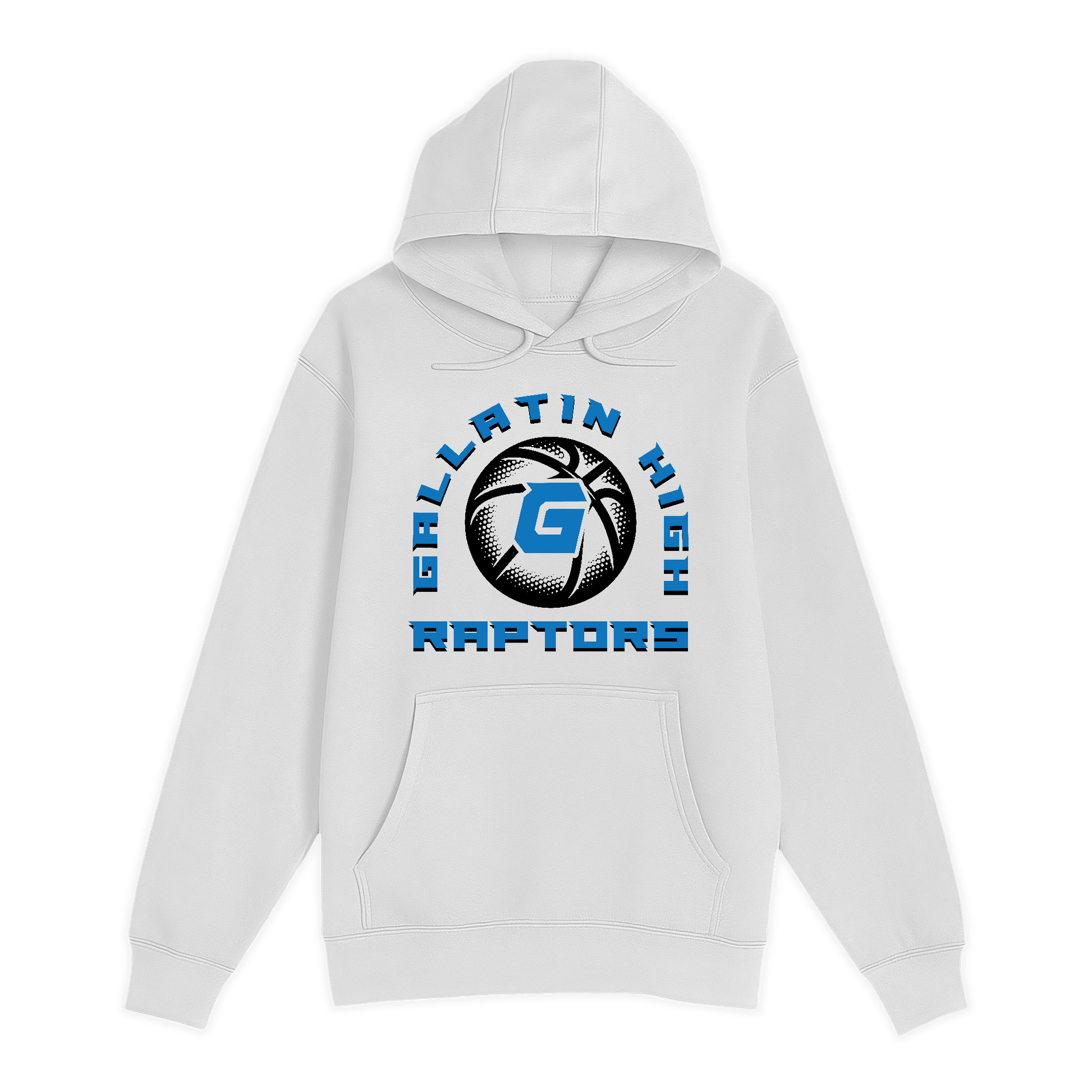Unisex Small White Pullover Hooded Sweatshirt
