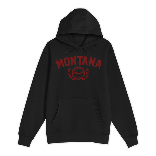 Unisex Small Black Pullover Hooded Sweatshirt