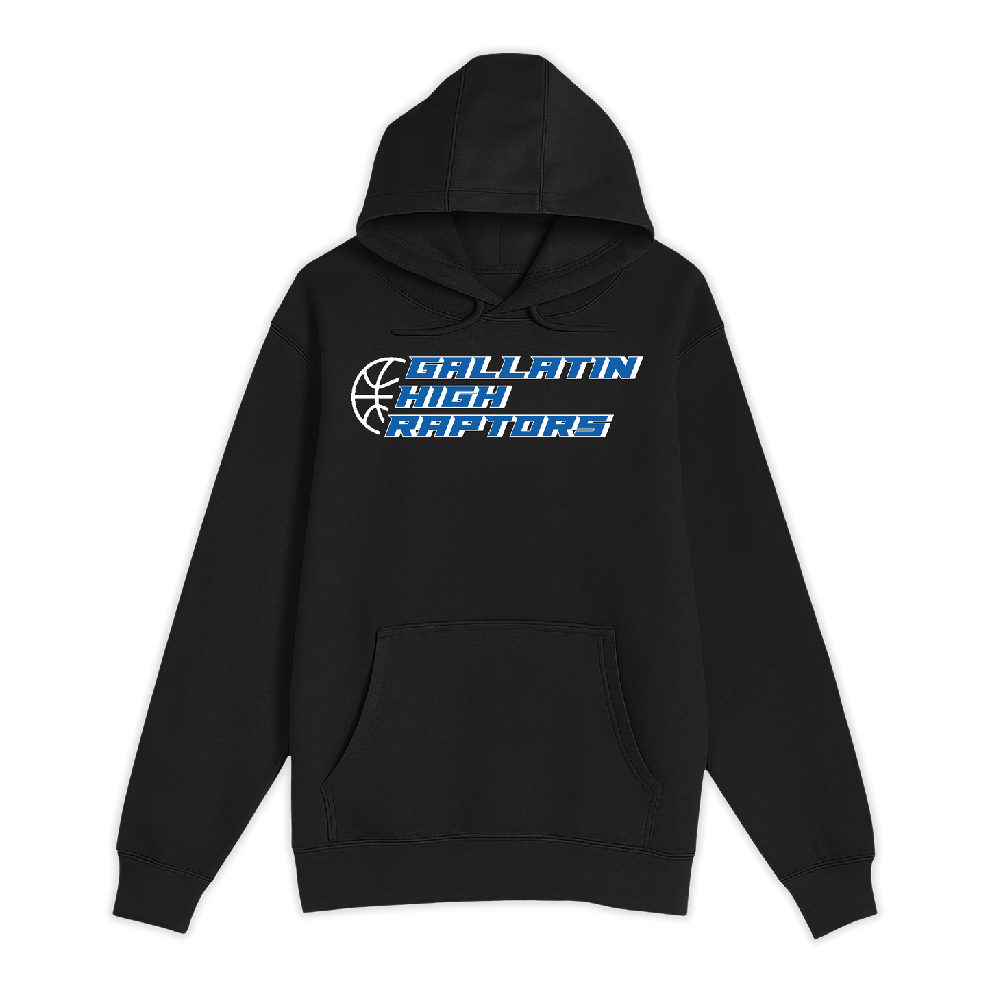 Unisex Small Black Pullover Hooded Sweatshirt