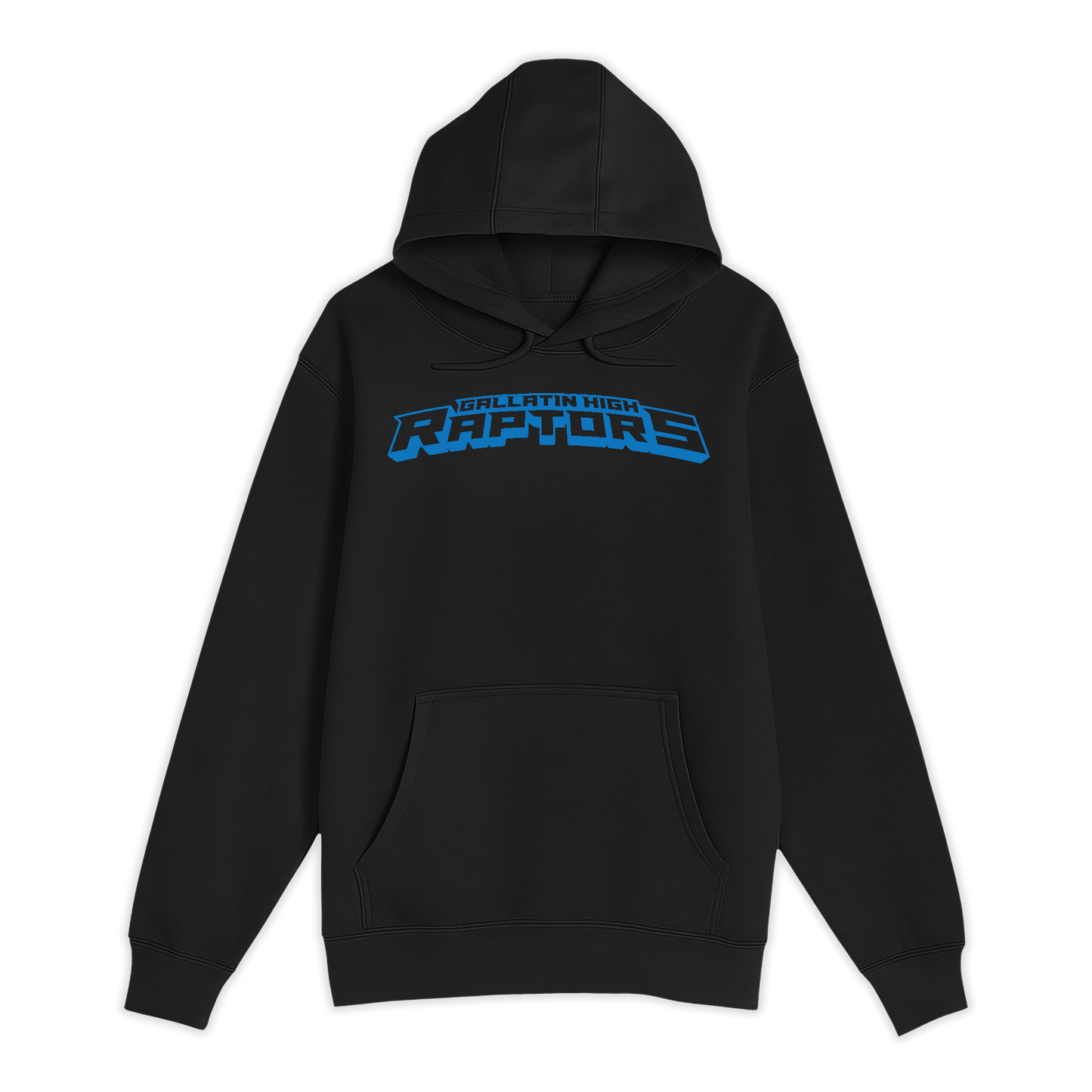 Unisex Small Black Pullover Hooded Sweatshirt