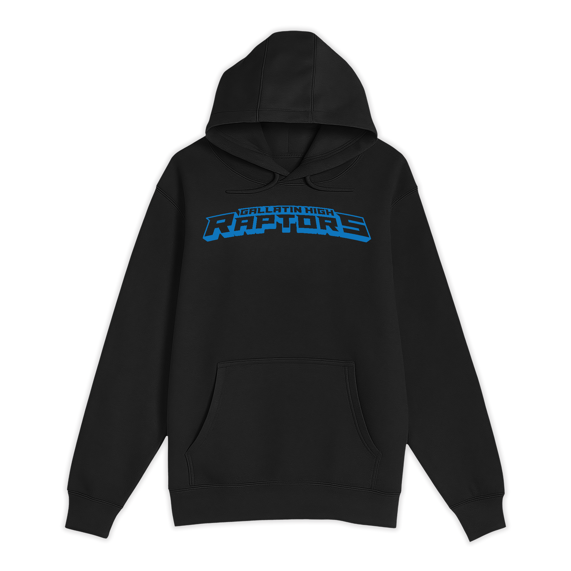 Unisex Small Black Pullover Hooded Sweatshirt