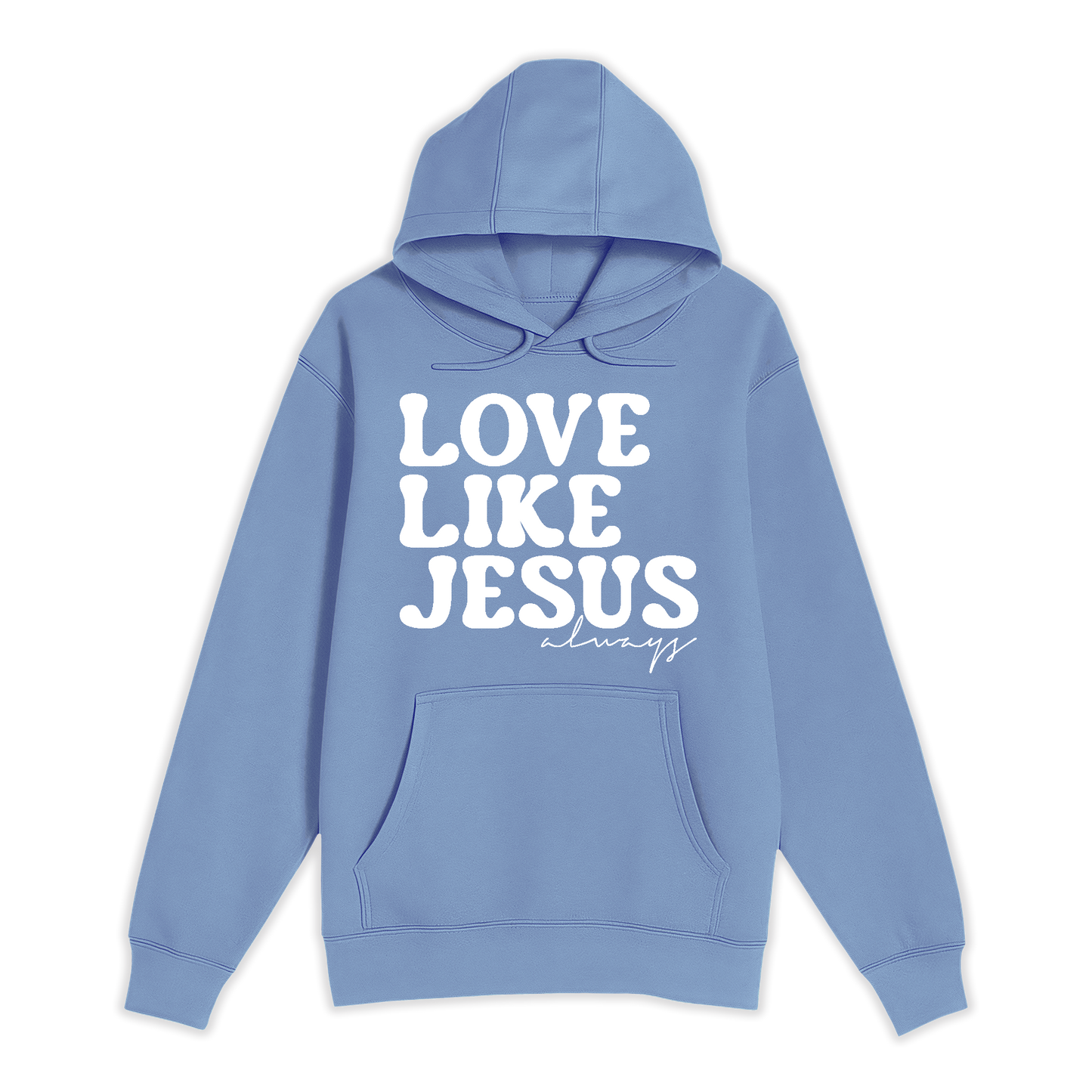 Unisex Small Colony Blue Pullover Hooded Sweatshirt
