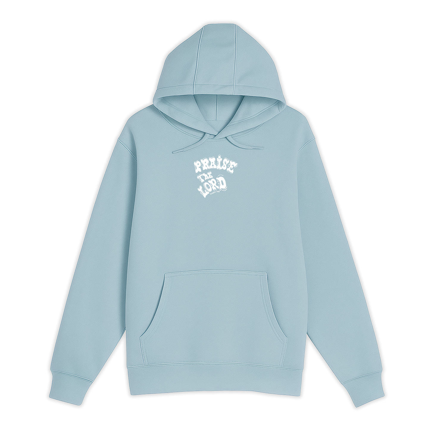 Unisex Small Blue Mist Pullover Hooded Sweatshirt