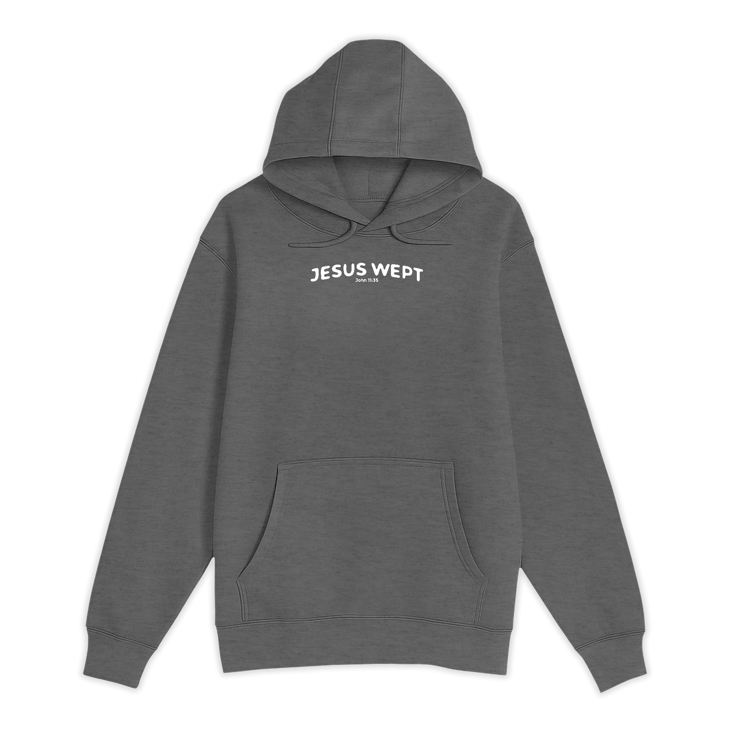 Unisex Small Charcoal Heather Pullover Hooded Sweatshirt