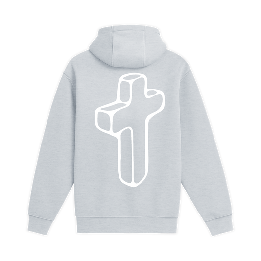 Unisex Medium Heather Gray Pullover Hooded Sweatshirt