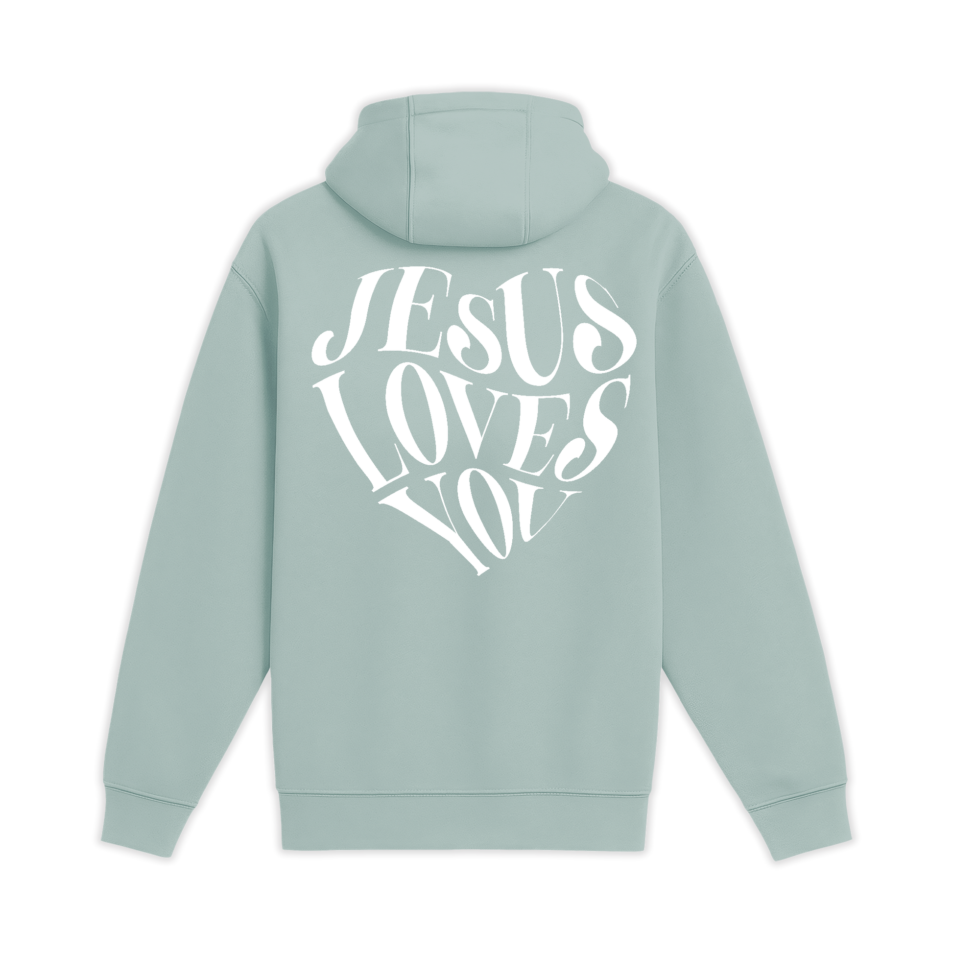 Unisex Medium Green Pullover Hooded Sweatshirt