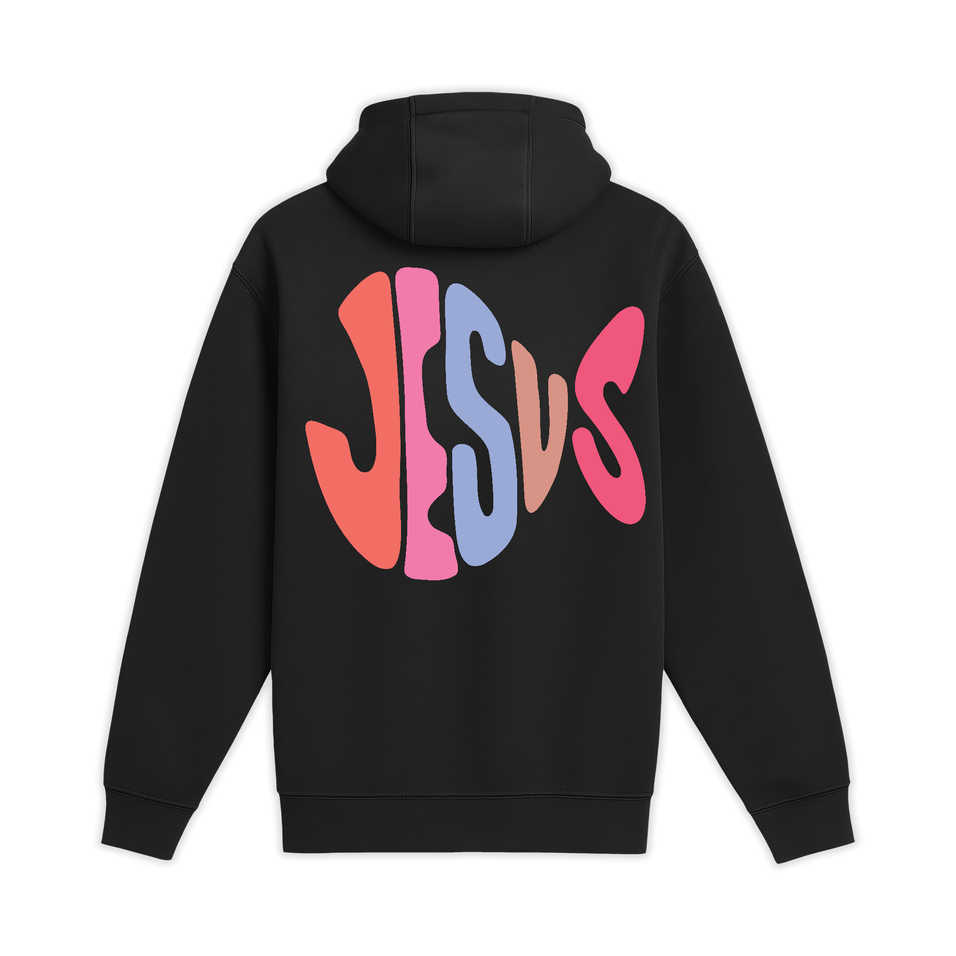Unisex Medium Black Pullover Hooded Sweatshirt